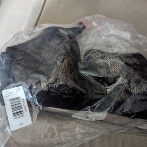 Cacique 44B Black Lace Bra